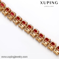 71266 Xuping wholesale jewellery shop interior decoration luxury gold bracelet pave gemstones